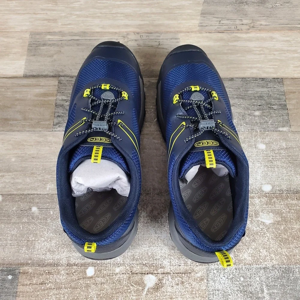 Keen Wanduro Low Kids Hiking Shoes Sz 7 Sky Captain‎ Evening Primrose Waterproof